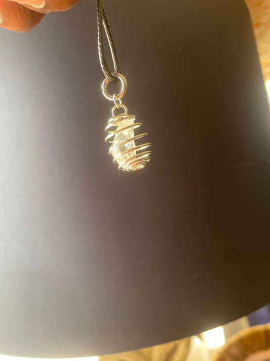 Crystal Caged Necklace (Small)