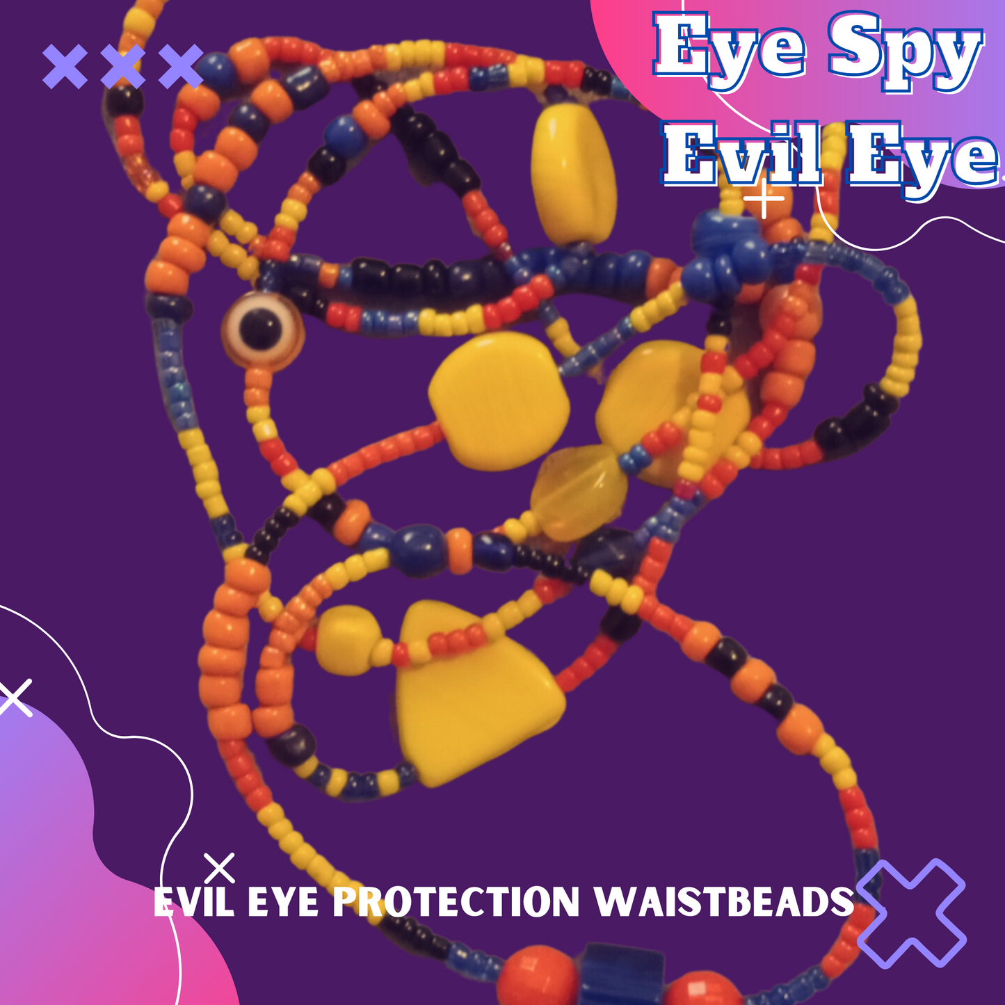 Eye Spy Evil Eye Nazar Amulet WaistBeads